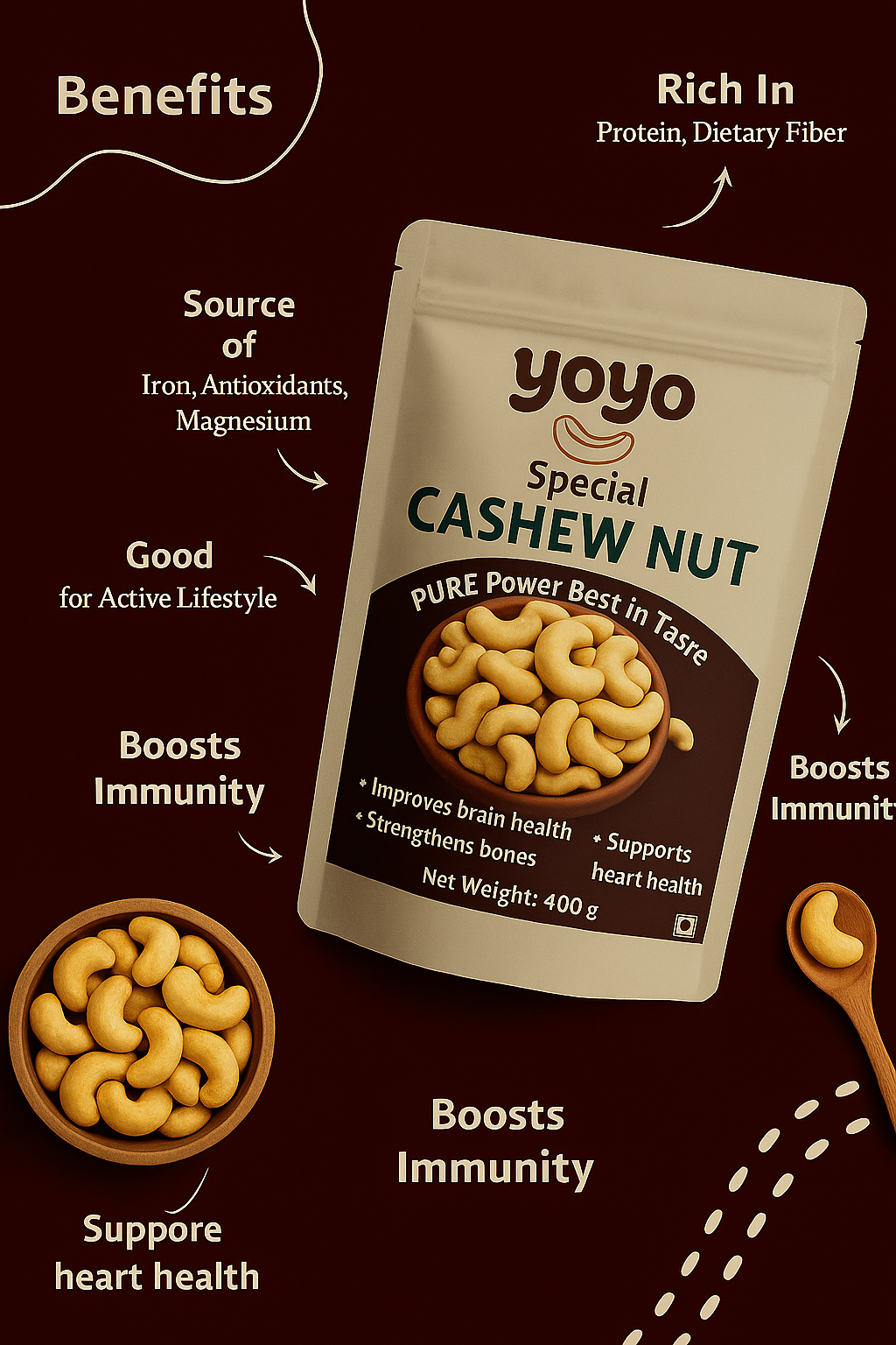 Crunchy King Size Cashew ( 1 x 250g )