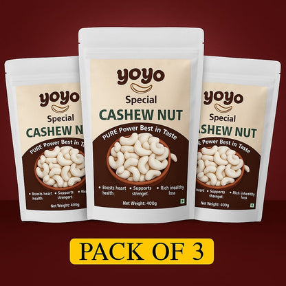 Crunchy King Size Cashew (3 x 400g)
